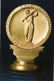 Photograph, Stawell Golf Bowls Club -- Golf/Bowls Yellow Album -- War Medallion