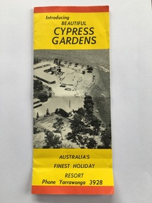 Work on paper - Advertising brochure, Introducing beautiful Cypress Gardens, 1959 to 1966