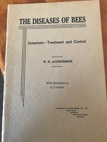Book - Publication, The Diseases of Bees: Symptoms - Treatment and Control (Aughterson. W.H)
