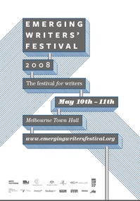 2008 Emerging Writers' Festival Poster