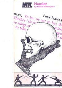 Theatre program, Hamlet (play) by William Shakespeare performed by Melbourne Theatre Company  at the Athenaeum Theatre in 1980