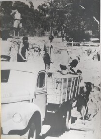 Photograph, Loading Truck at Camp 13 Quarry, 1941