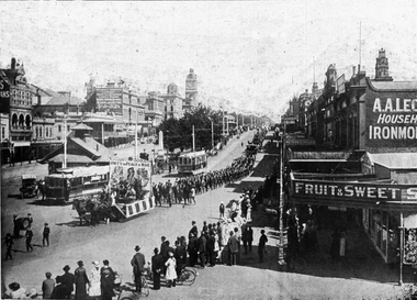 Image, St Patrick's Day Parade, Ballarat, 1916