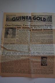 Newspaper, Guinea Gold, 14/11/1943