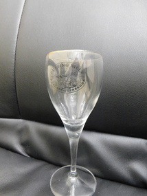 Puffing Billy Memorial Wine Glass - Return to Gembrook 1900 - 1998, 1998