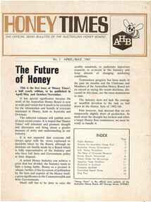 Publication, Honey Times: the official news bulletin of the Australian Honey Board (Australian Honey Board), Sydney, 1967