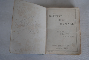 Book, Psalms and Hymns Trust, The Baptist Church Hymnal, 1913