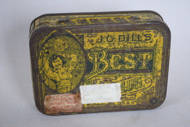 Tobacco Tin, J.G. Dill's Best Cut Tobacco, Estimated date: 1890