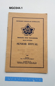 Booklet - Methdodist Girls' Comardeship Rays Section, General Grand Council of the Methodist Girls' Comradeship, Senior Ritual, 1966