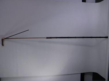 Walking Stick, Victorian Bamboo Horse Measuring Stick