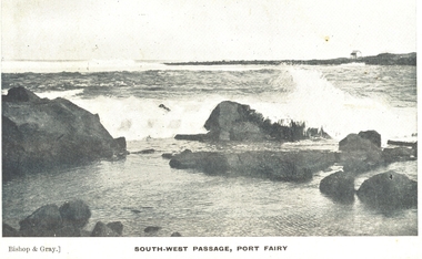 Photograph - Postcard, Bishop and Gray, South-west Passage, Port Fairy 1906