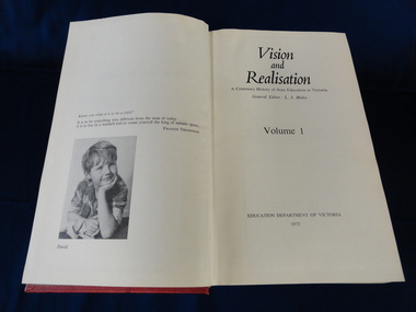 Books, Vision and Realisation, 1973