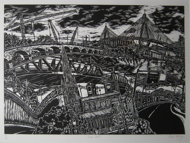 Work on paper - Printmaking - Relief Print, Starling, Anne, 'Innerwest' by Anne Starling, 2003
