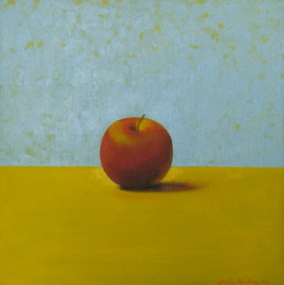 Painting of an apple