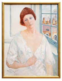 Oil Painting, Judith 3/68 South Audley St London, 1975