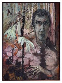 Oil Painting, Frank Hodgkinson (Subject in Rain Forest Setting), 1963