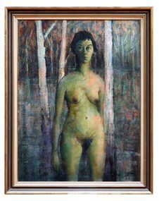Oil Painting, Marlene (Standing Nude), 1963