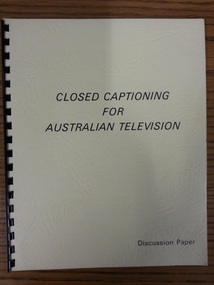 Book, Closed Captioning for Australian Television