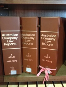 Journal series, Butterworths Pty Limited, Australian company law reports [Australian corporations and securities reports], [1977]