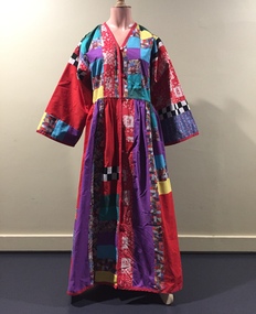 Multi-coloured Patchwork Dressing Gown
