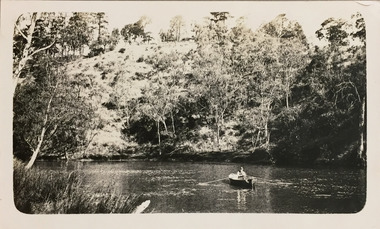 Orlando Christian in his rowing boat