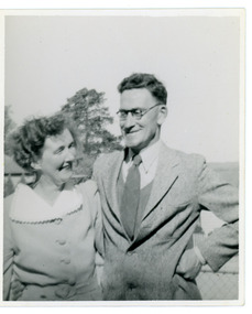 Photograph, Mt Dandenong State School Head Teacher Mr M.F. Morris and His Wife 1938, 1938