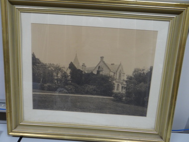 Framed Balck and White Photograph, Overnewton Castle