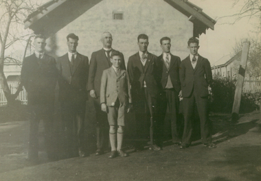 Photograph - Black and White, Comrie Family at Brown Hill