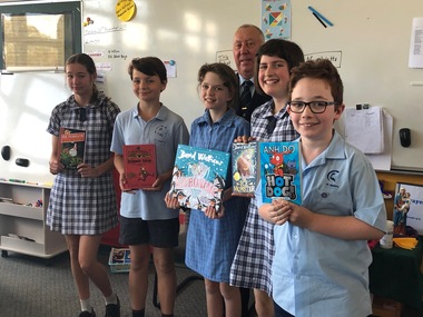 Photograph Collection, Presentation of Books to St Marys PS 2018, 2018-11-28