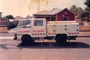 Photograph, Castlemaine Fire Brigade Appliance Circa 1990