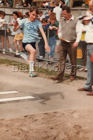 Photographs, Long jump, inter school sports, 1985