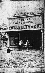 Photograph - Card Box Photographs, Victoria Leather Warehouse, Ballarat circa 1890