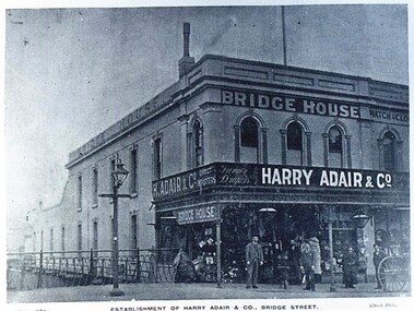 Postcard - Card Box Photographs, Establishment of Harry Adair & Co., Bridge Street.  Ballarat