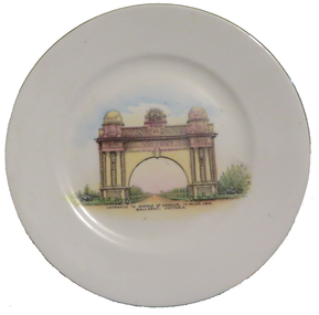 Photograph - Colour, Shelley Chine, Ballarat Arch of Victory Souvenir Plate
