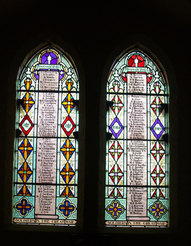 Stained Glass Windows in Lydiard Street Uniting Church, Ballarat