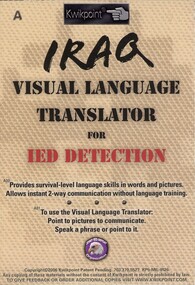 Pamphlet - Iraq Visual Language Translator