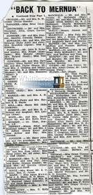 Newspaper - Newspaper Clipping, Copy, Back to Mernda, c.1950-1960