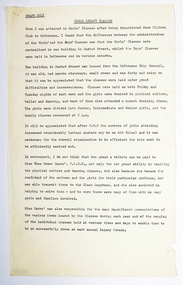 Document, Girls Legacy Classes, 1976