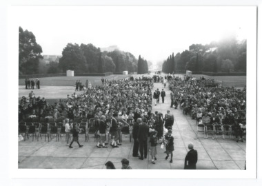 Photograph, Anzac commemoration for students 1988, 1988