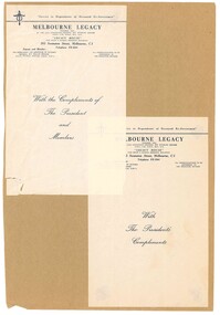 Document, With Compliments Card, 1960s