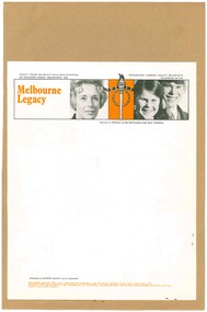 Document, Melbourne Legacy Letterhead, 1970