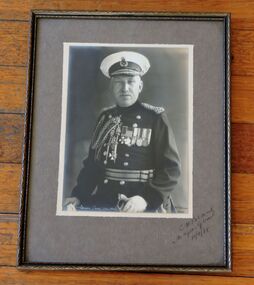 Photo, Signed photo of Major General C. H. Brand, CB,  CMG,  CVO,  DSO, taken 11 November 1938, 11 November 1938