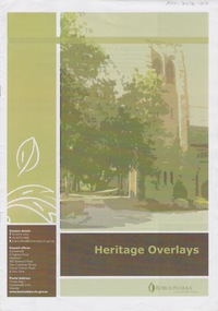 Document (Item) - Information sheet, Boroondara City of Harmony, Heritage Overlays