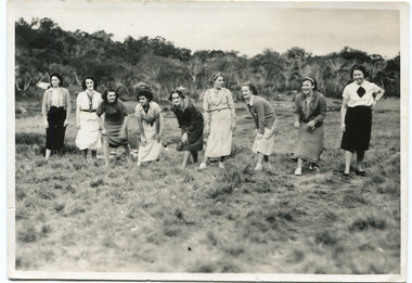 Photograph, "Staff Race at the Guests Sports Meeting"
