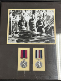 Photograph - Photograph and medals, Photograph and military medal of  Lance Sergeant
