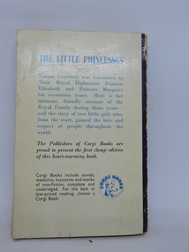 Book, Marion Crawford, THE LITTLE PRINCESSES, 1953
