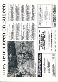 Newspaper (Item) - Cutting, Wonga Park: c. 1994 Warrandyte Diary cutting They're Not Keen On Bulleen