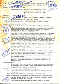Document - Minutes, Wonga Park: 12 Nov 1980 Minutes of Joint West Riding Residents' Associations at Council Chambers
