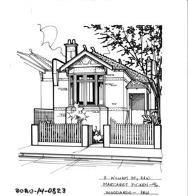 Drawing - Property Illustration, 11 William Street, Hawthorn, 1993