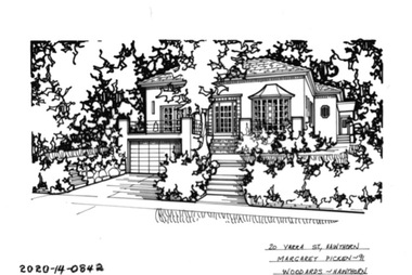 Drawing - Property Illustration, 20 Yarra Street, Hawthorn, 1993